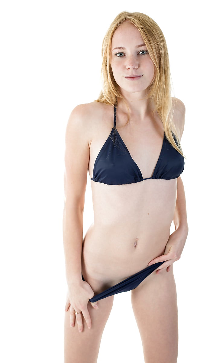 Creamy-white blonde Latvian bikini beauty 23
