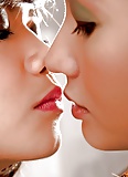 Sensual lesbian kisses 3 8